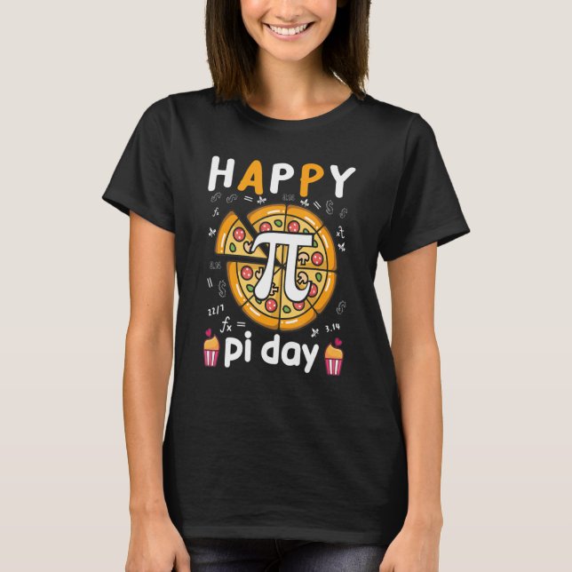 T-shirt Joyeux Pi Day Pie Day Pizza Mathématiques Pi Symbo (Devant)