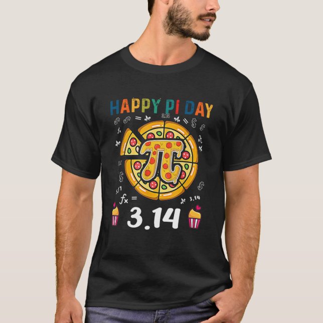 T-shirt Joyeux Pi Day Pie Day Pizza Mathématiques Pi Symbo (Devant)