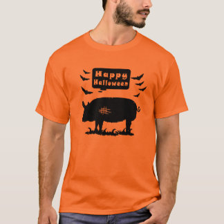 T-shirt Joyeux porc d'Halloween