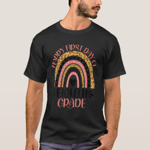 T-shirt Joyeux Premier Jour De 8E Année Retour À