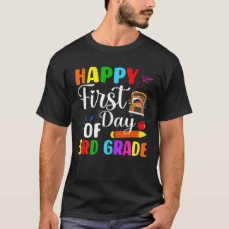 T-shirt Joyeux Premier Jour De L'École 3E Année Enseignant