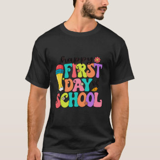 T-shirt Joyeux Premier Jour De L'École Drôle Bienvenue À S