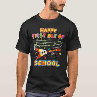T-shirt Joyeux Premier Jour De L'École Enfant Retour À L'É