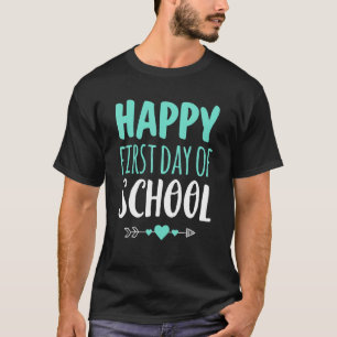 T-shirt Joyeux Premier Jour De L'École Étudiant Enfant Ret