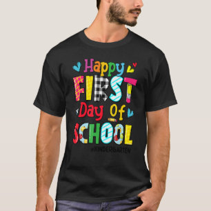T-shirt Joyeux Premier Jour De L'École Maternelle Retour À