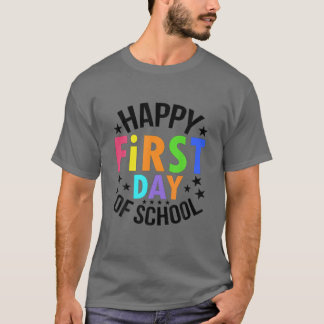 T-shirt Joyeux Premier Jour De L'École Retour À L'École En