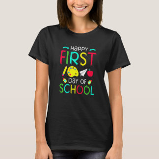 T-shirt Joyeux premier jour de l'école Retour à l'école Pr