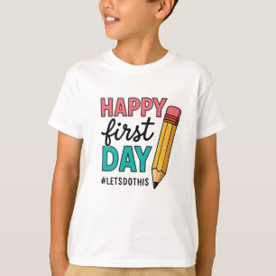 T-shirt Joyeux premier jour de l'enseignant scolaire