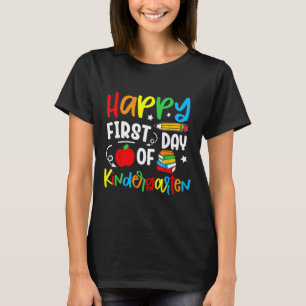 T-shirt Joyeux premier jour de maternelle Thé de rentrée s