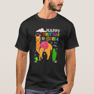 T-shirt Joyeux Premier Jour De Pré K Llama Les Enfants Rev
