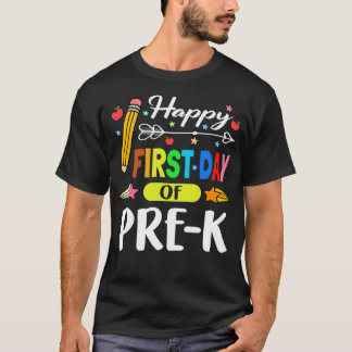 T-shirt Joyeux Premier Jour De Pré-K Lovely 1Er Jour Pré-K