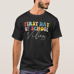 T-shirt Joyeux Premier Jour De Vibes Scolaires Retour À L'
