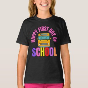 T-shirt Joyeux Premier Jour D'École, Bienvenue Retour T-s