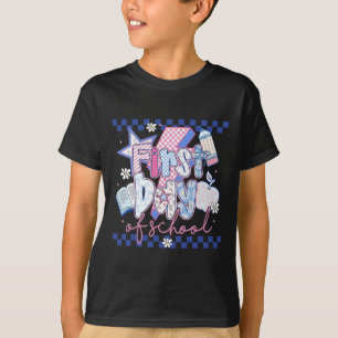 T-shirt Joyeux premier jour d'école Bonjour professeur Enf