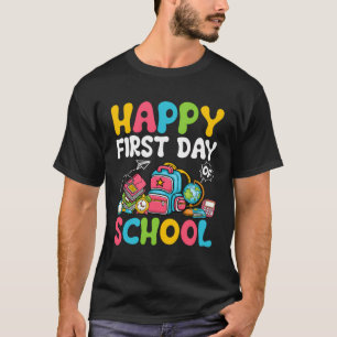 T-shirt Joyeux Premier Jour D'École Pour L'Étudiant Enseig