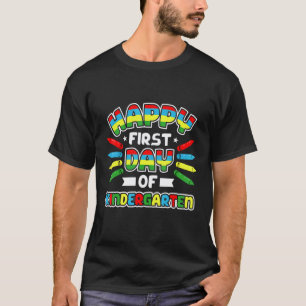 T-shirt Joyeux premier jour d'école Professeur de maternel