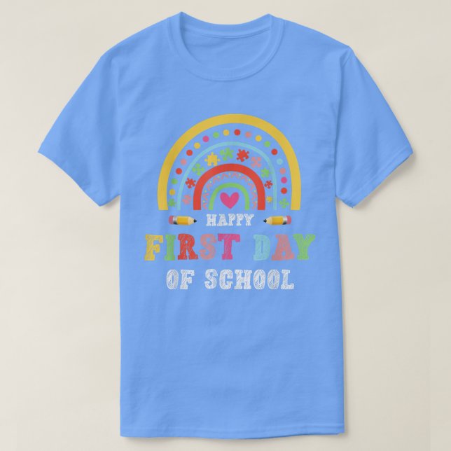 T-shirt Joyeux premier jour d'école, retour à l'école 2022 (Design devant)