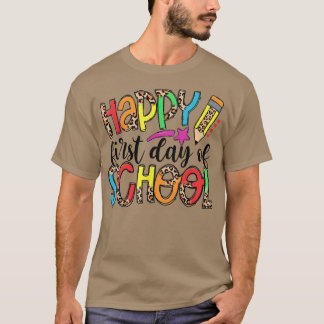 T-shirt Joyeux Premier Jour D'École, Retour À L'École T-sh