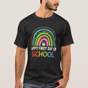 T-shirt Joyeux Premier Jour D'École Reviennent À L'École P