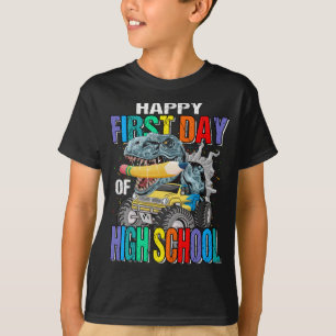 T-shirt Joyeux Premier Jour Du Camion Monster Du Lycée
