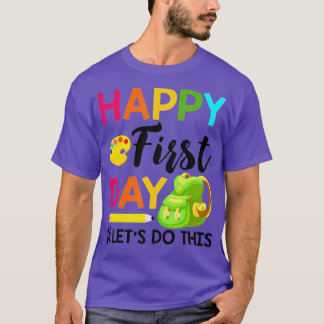 T-shirt Joyeux Premier Jour Faisons Ce Bienvenue À Schoo