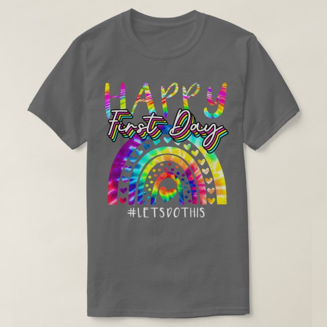 T-shirt Joyeux Premier Jour Faisons Ce Teint De Jeu Retour (Design devant)