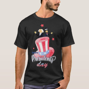 T-shirt Joyeux président jour Amérique casquette