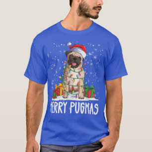T-shirt Joyeux Pugmas 2022 Carlin Noël Carlin de fête Lov