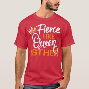 T-shirt Joyeux Purim Design Idée Reine Esther Hébreu juif