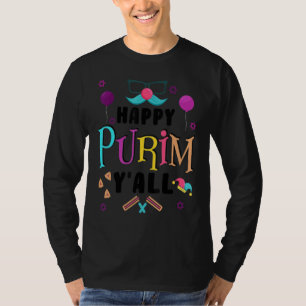 T-shirt Joyeux Purim Y Tous Juifs Costume de Fêtes Drôle