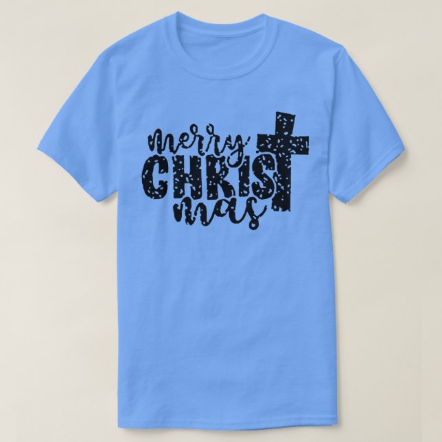 T-shirt Joyeux pyjama de famille de la Croix chrétienne de (Design devant)