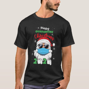 T-shirt Joyeux Quarantine Noël 2020 Funny Xmas Père Noël P