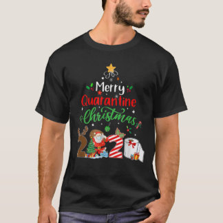 T-shirt Joyeux Quarantine Noël 2020 Joyeux Noël Pajamas Fê