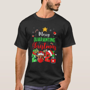 T-shirt Joyeux Quarantine Noël 2021 Reindeer Correspondanc