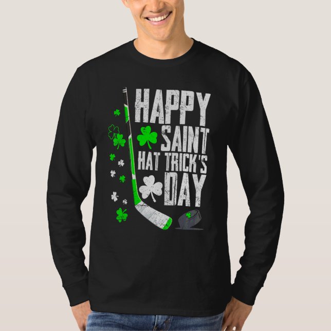 T-shirt Joyeux Saint Casquette Jour de Trick Tee Hockey su (Devant)
