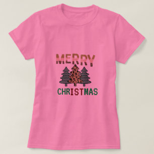 T-shirt Joyeux sapin blanc féminin