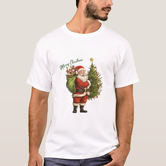 T-shirt Joyeux sapin de Noël (Devant)