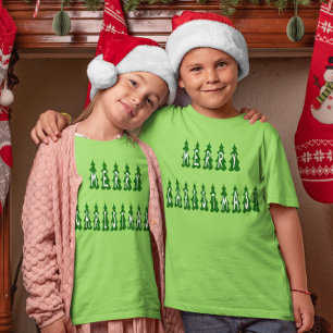 T-shirt Joyeux sapin de Noël Police Girls and Boys