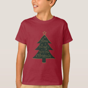 T-shirt Joyeux sapin décoré de Noël