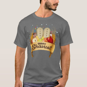 T-shirt Joyeux Shavuot juive Célébration du judaïsme hébre