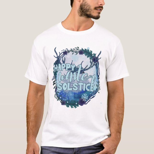 T-shirt Joyeux Solstice D'Hiver - Célébrer La Saison (Devant)