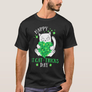 T-shirt Joyeux St.Cat Tricks Day Funny Cat St Patrick's Da