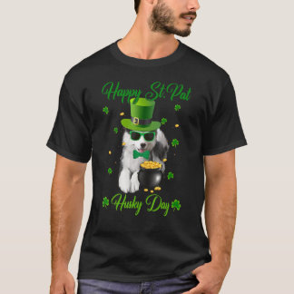 T-shirt Joyeux St. Pat Husky Day Chien St. Patrick's Day