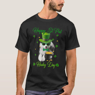 T-shirt Joyeux St. Pat Husky Day Chien St. Patrick's Day