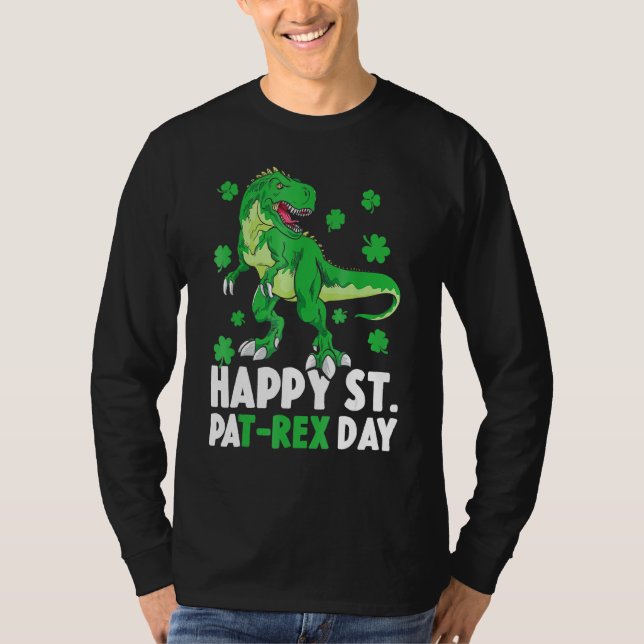 T-shirt Joyeux St PaT Rex Dinosaur Saint Patrick pour (Devant)