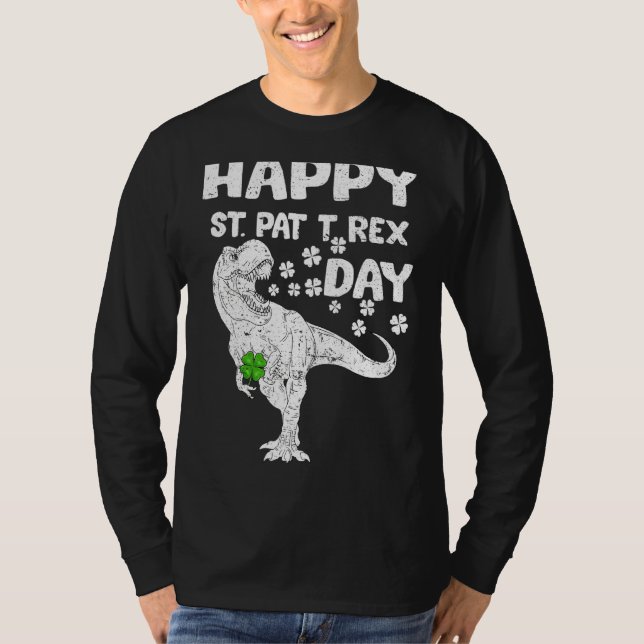T-shirt Joyeux St Pat Rex Saint Patrick S Day Dinosaur Boy (Devant)