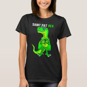 T-shirt Joyeux St Pat T Rex Saint Patrick's Day Dinos Drôl