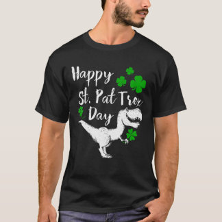 T-shirt Joyeux St Pat Trex Day Dino St Patrick's Day Enfan