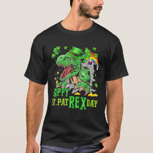 T-shirt Joyeux St Pat Trex Day Saint Patrick Dinosaur Garç