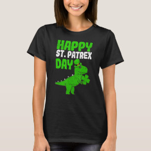 T-shirt Joyeux St Patrex Day Irish Rex Saint Patricks Dino